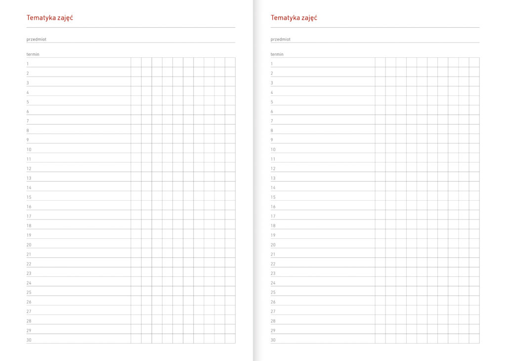 tematyka zajec
